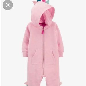 Carter’s pink dinosaur play suit size 12m